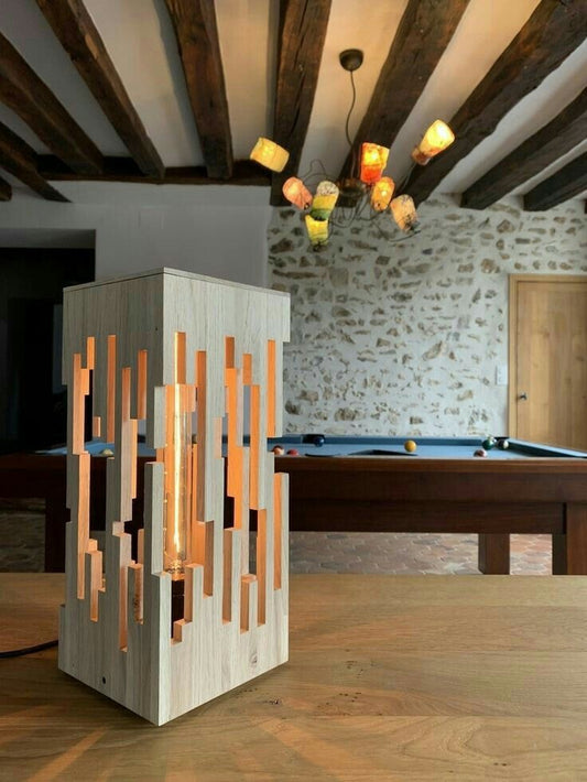 Luxury Wooden Table Lamp | Suitable For Bedside | Drawing Room | Lobby etc
